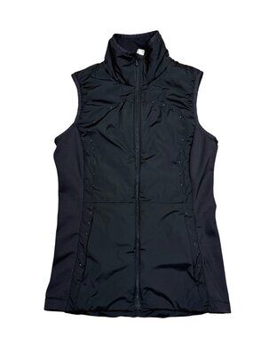 Lululemon Vest Black Run For All Sleeveless Zip-Up Size 6 EUC
